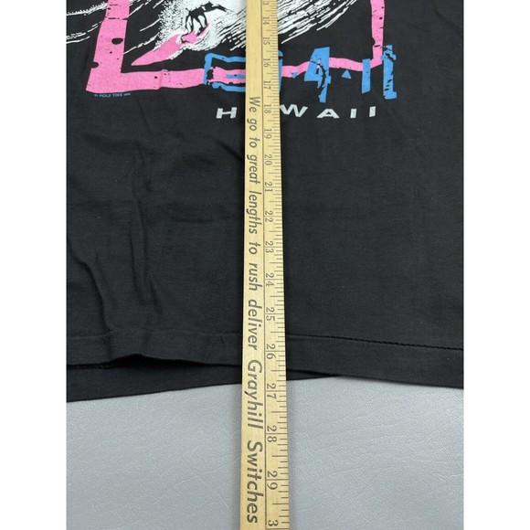 Vintage Go 4 It Hawaii Big Wave Surfer by Poly Tees T-Shirt Large Single Stitch - Picture 9 of 12
